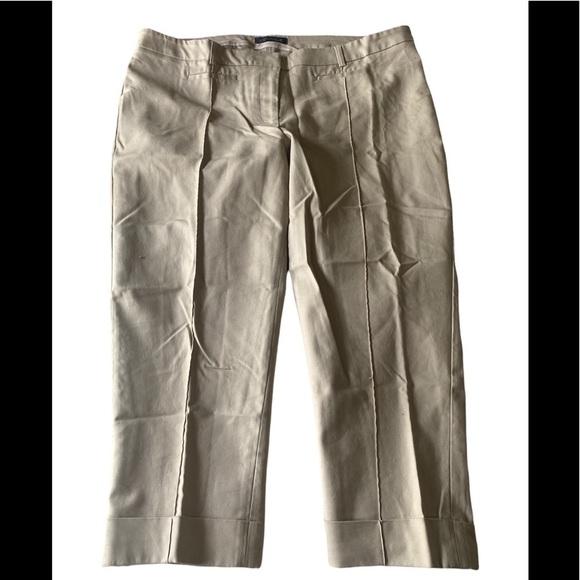 Addition Elle - Pleated camel capri trousers - Picture 1 of 7